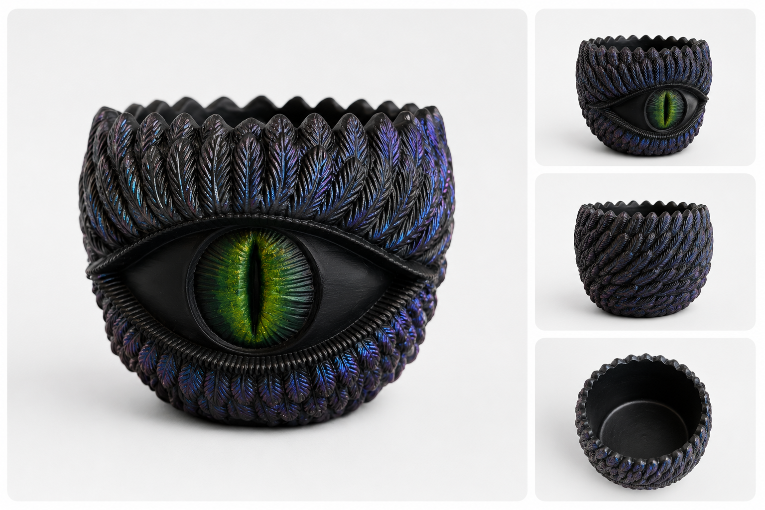 Mystic Dragon Eye Planter | Fantasy Gothic Home Decor